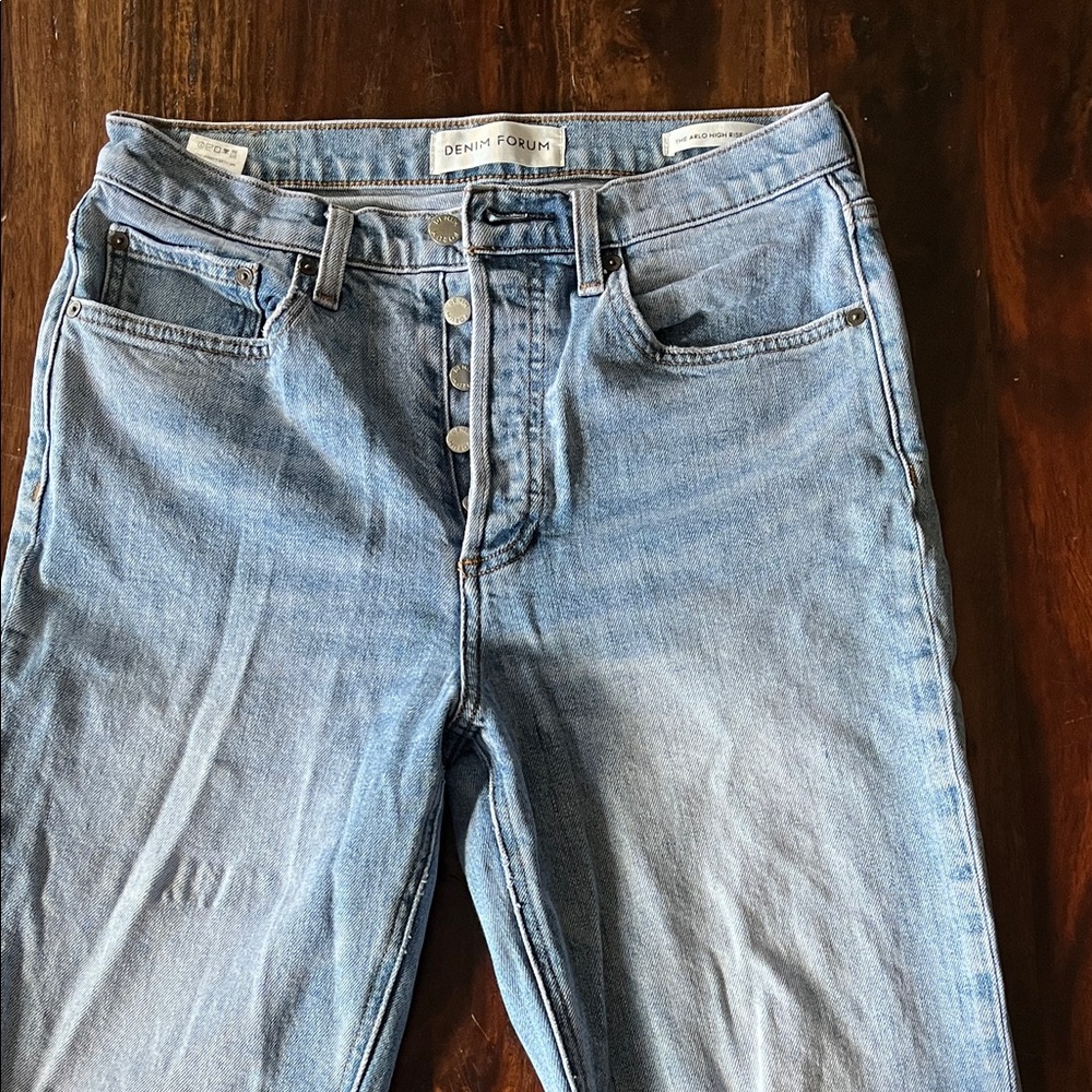 Denin Forum Arlo high rise straight jeans